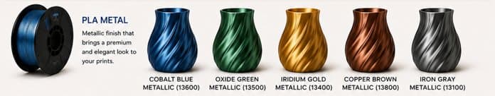 PLA Metal — real color reference