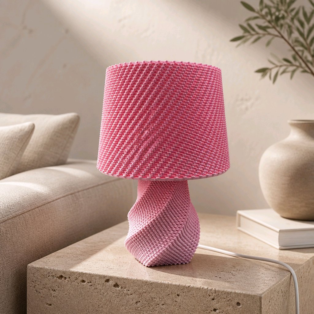 Twisted Spiral Table Lamp