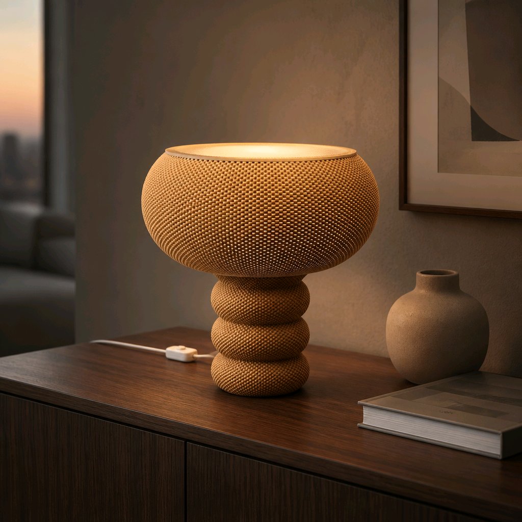 Woven Texture Table Lamp
